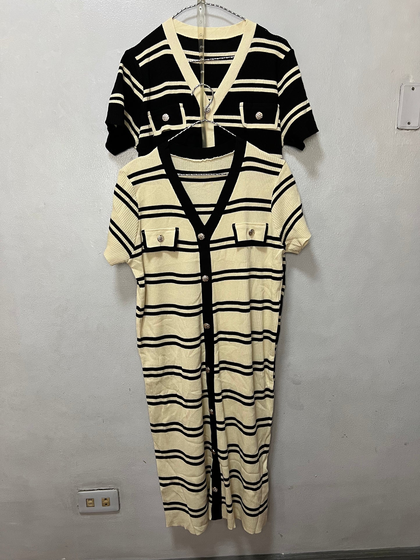 Vivian Striped Knit Dress