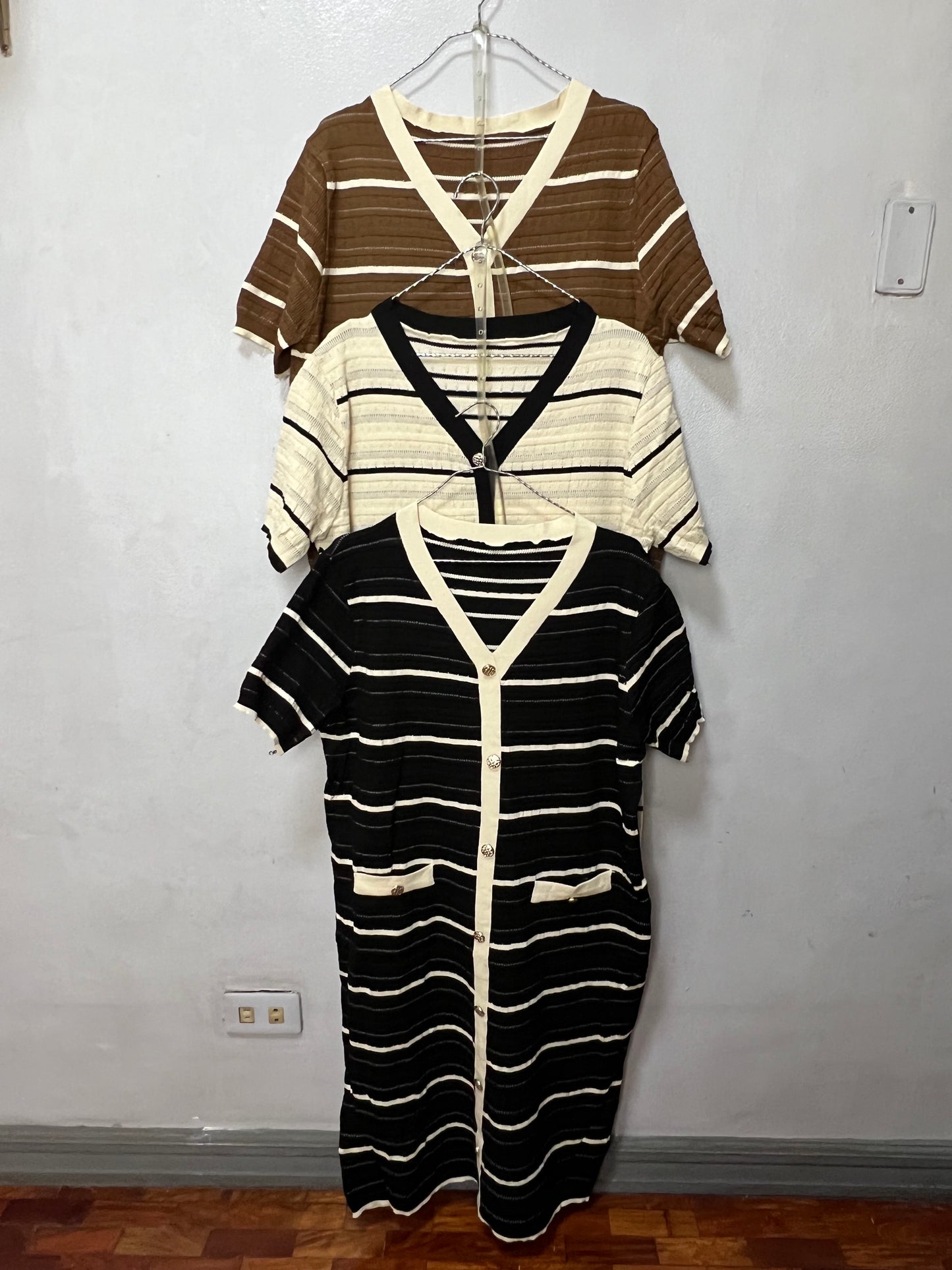 Hailey Striped Knit Dress