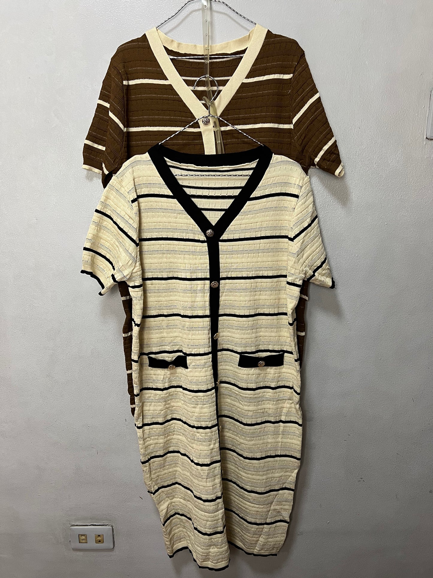 Hailey Striped Knit Dress