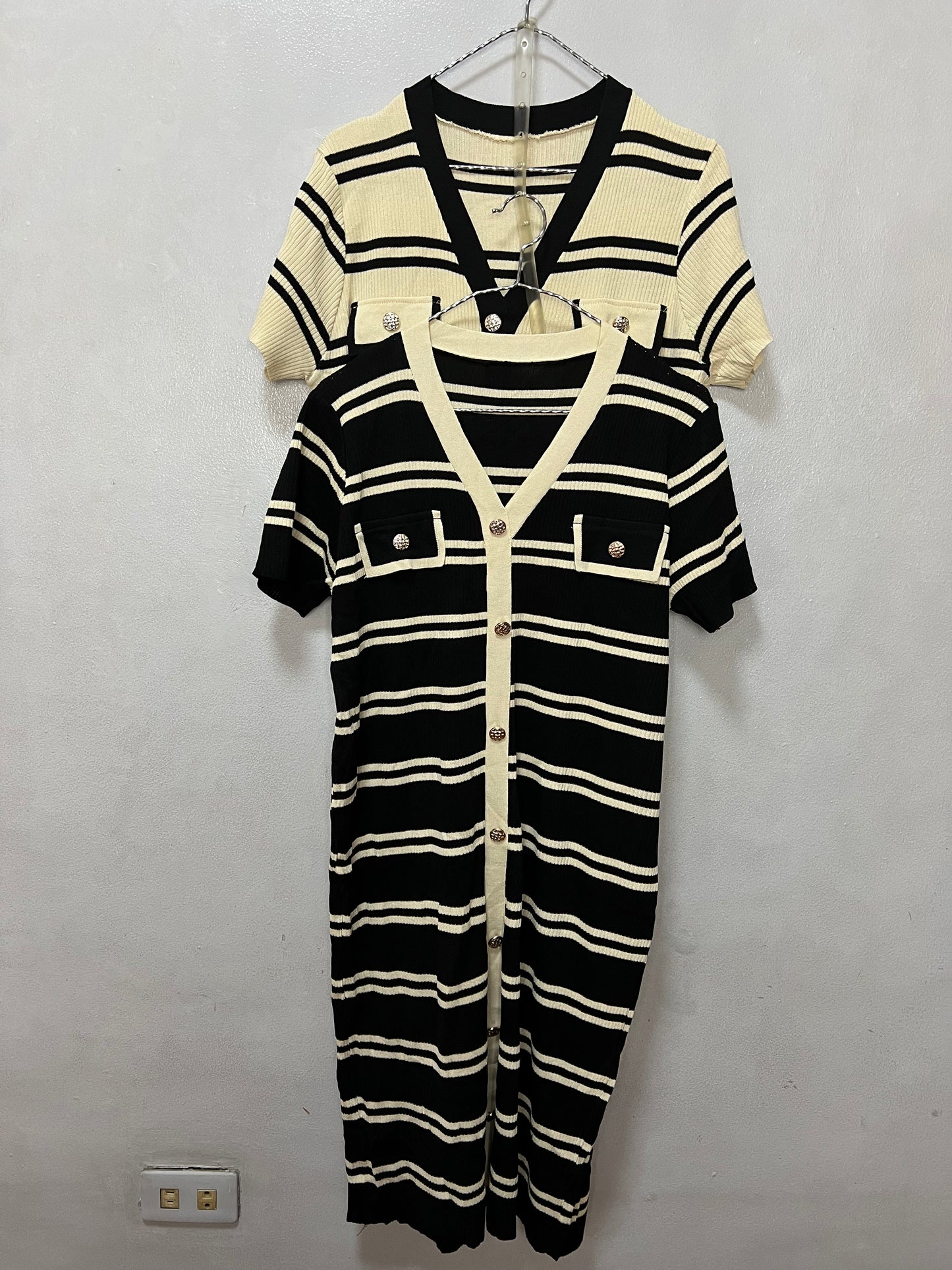 Vivian Striped Knit Dress