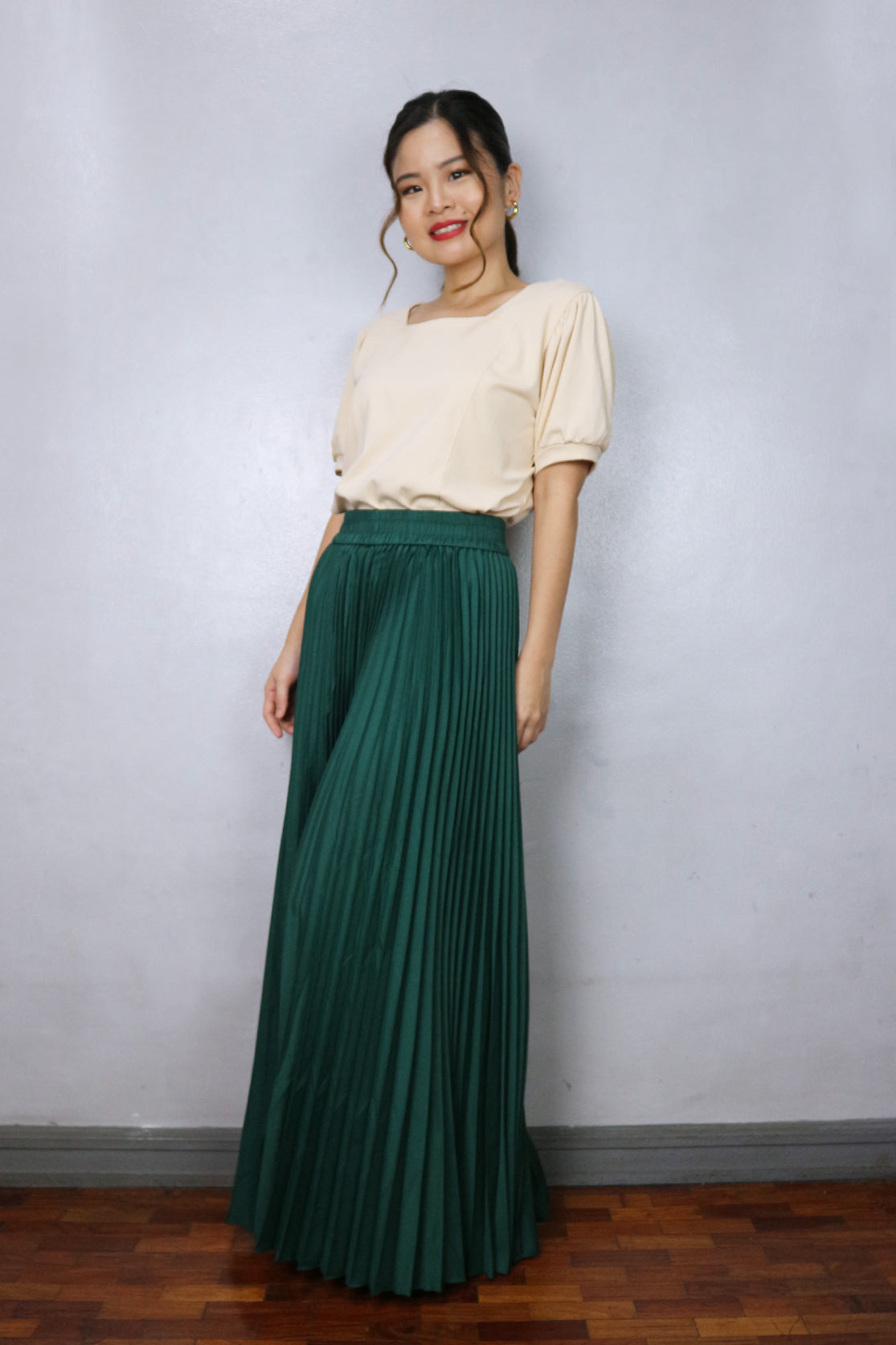 Plain Electric Pleats Pants