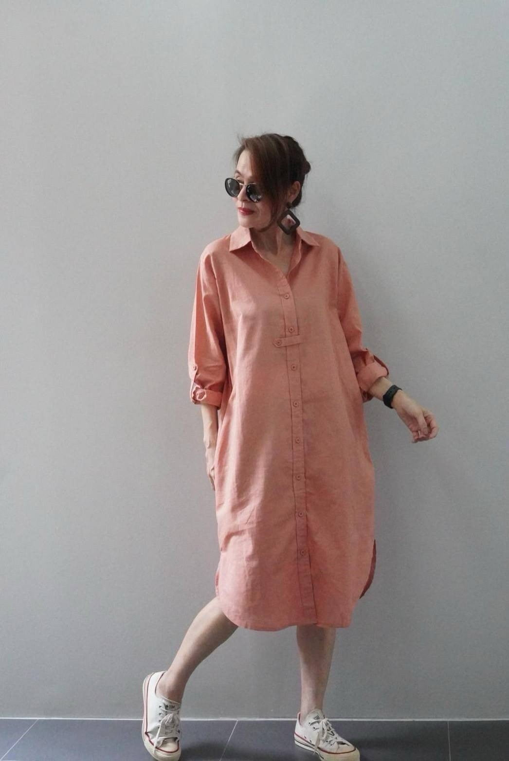 Gabbie Linen Polo Dress