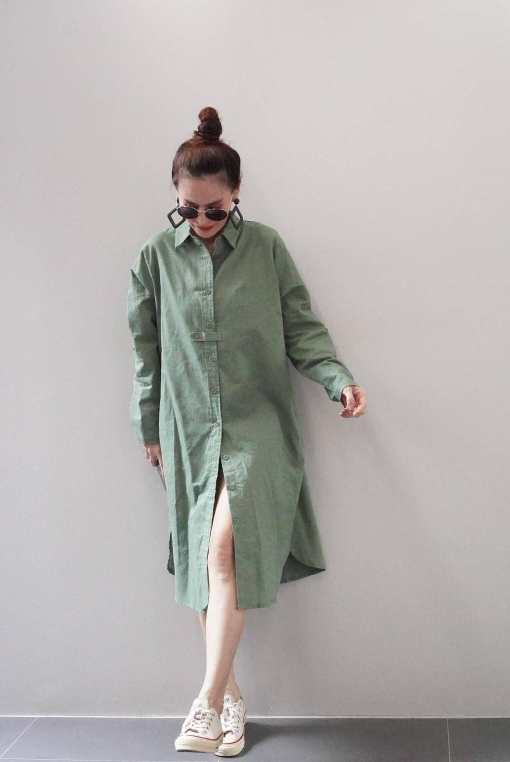 Gabbie Linen Polo Dress