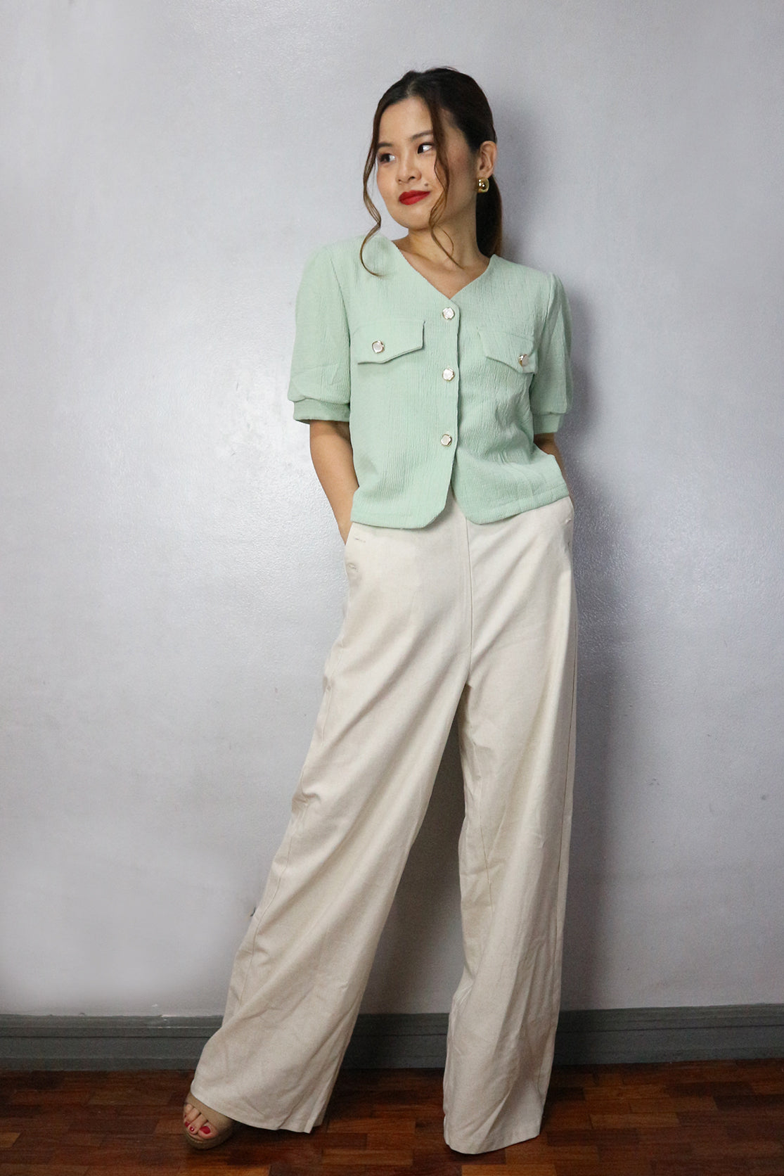 Mylene Button-down Tops