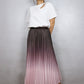 Ombre Pleated Skirt