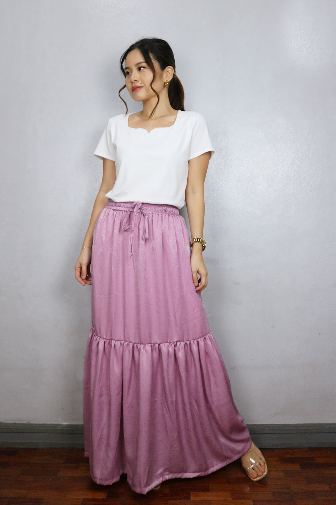 Satin Maxi Skirt