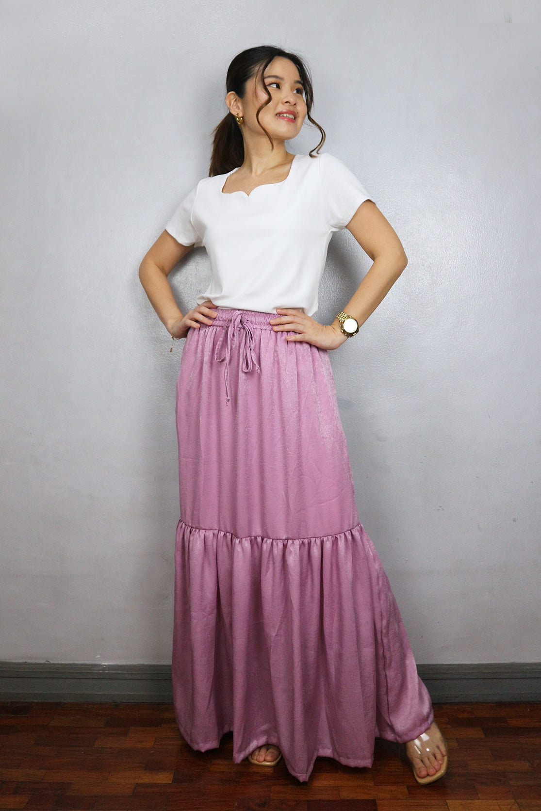 Satin Maxi Skirt