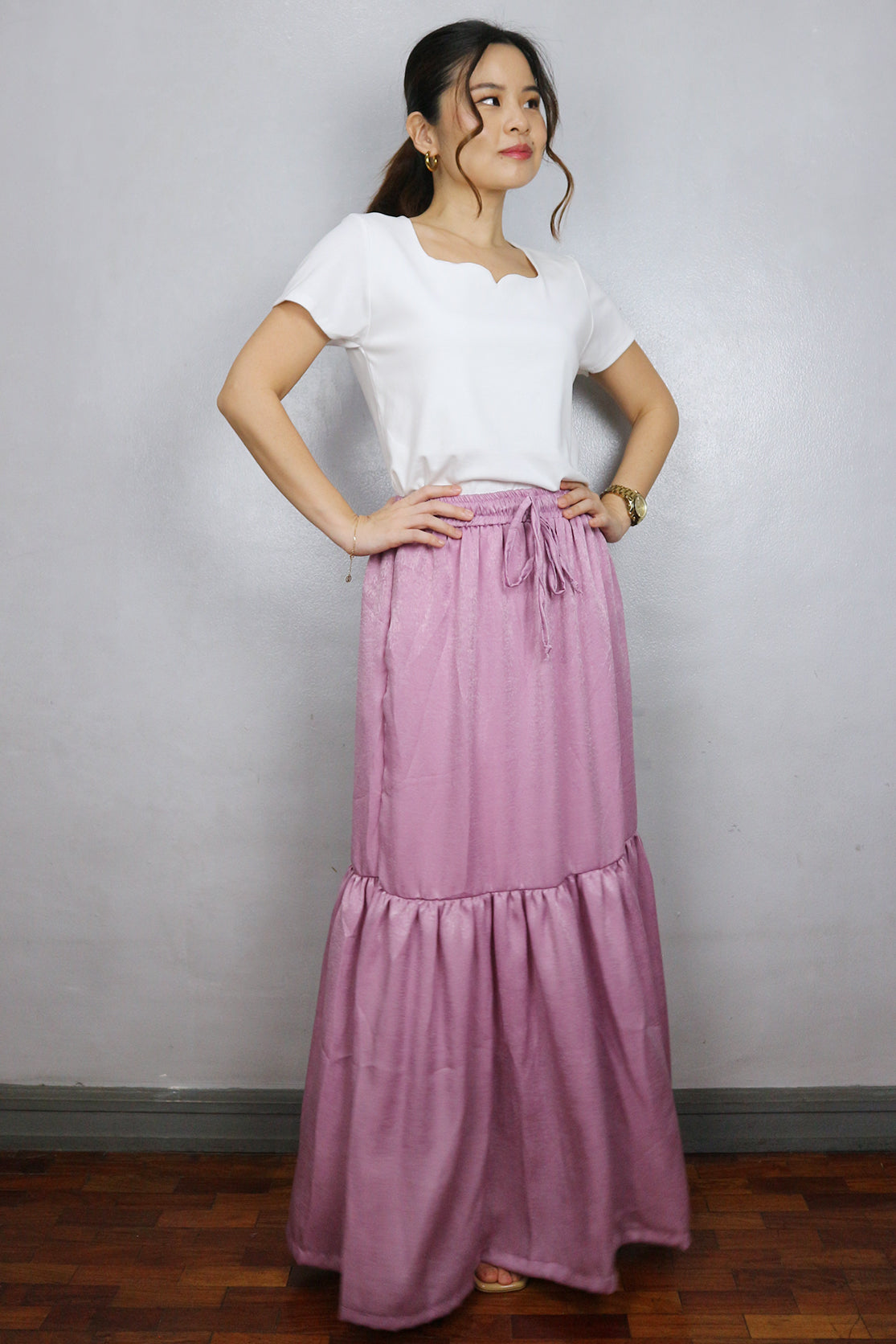 Satin Maxi Skirt