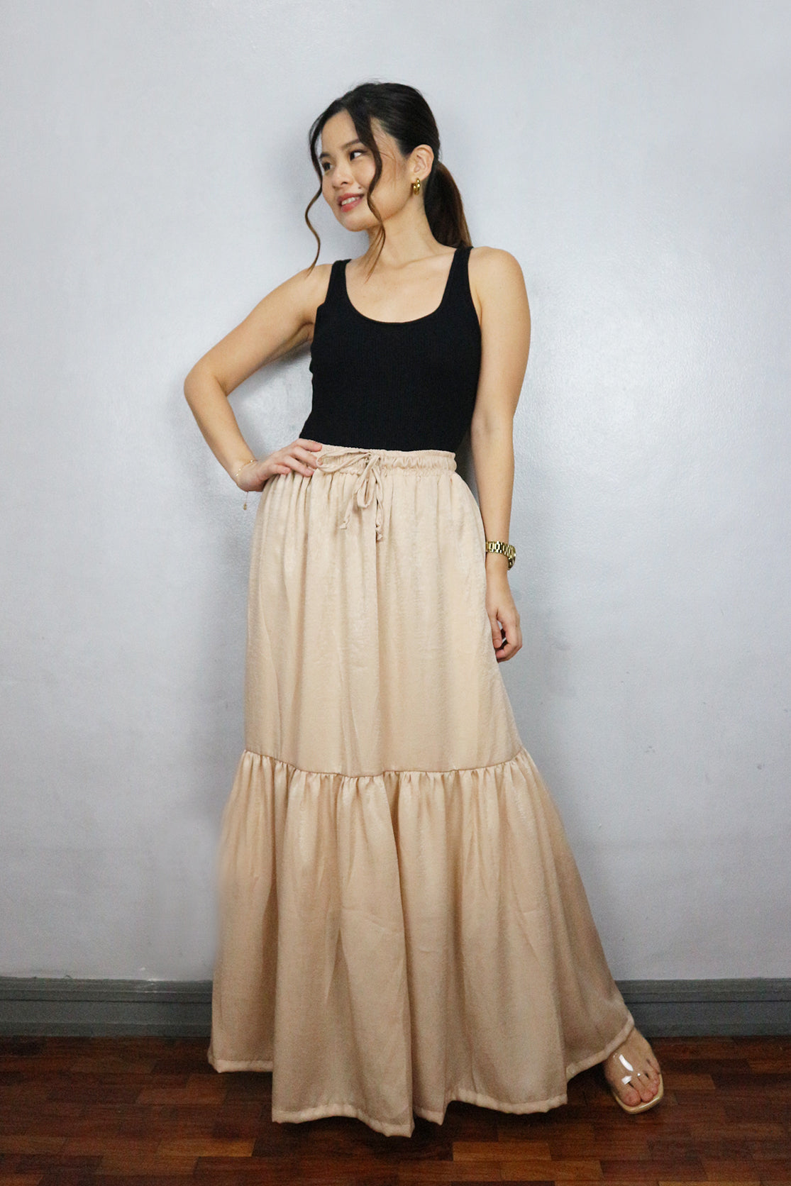 Satin Maxi Skirt