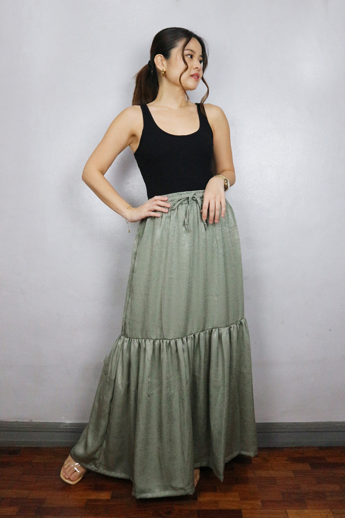 Satin Maxi Skirt