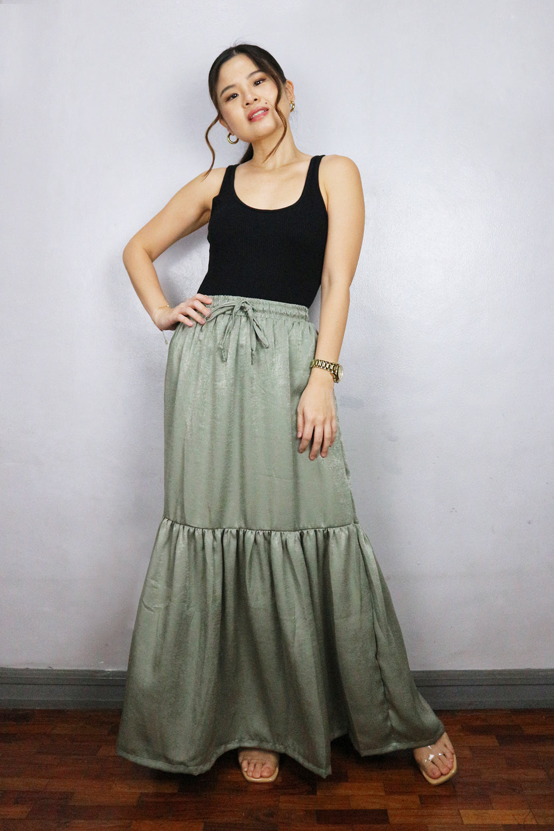 Satin Maxi Skirt