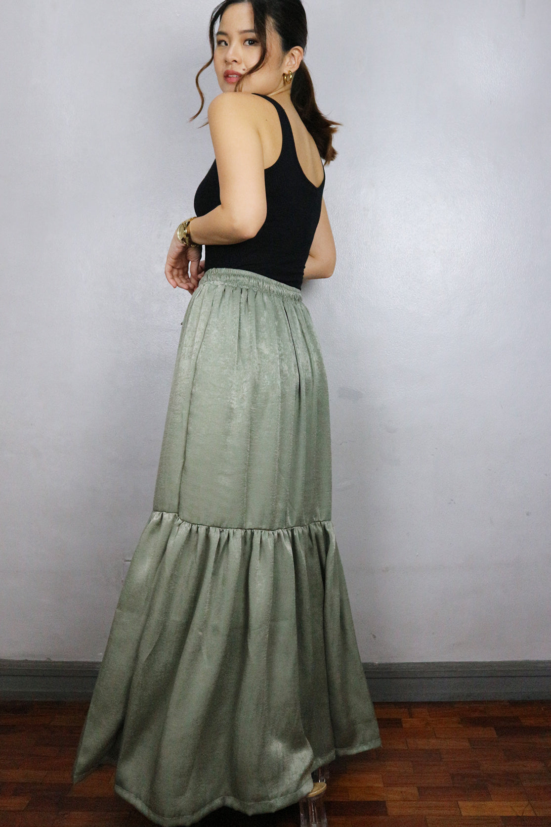 Satin Maxi Skirt