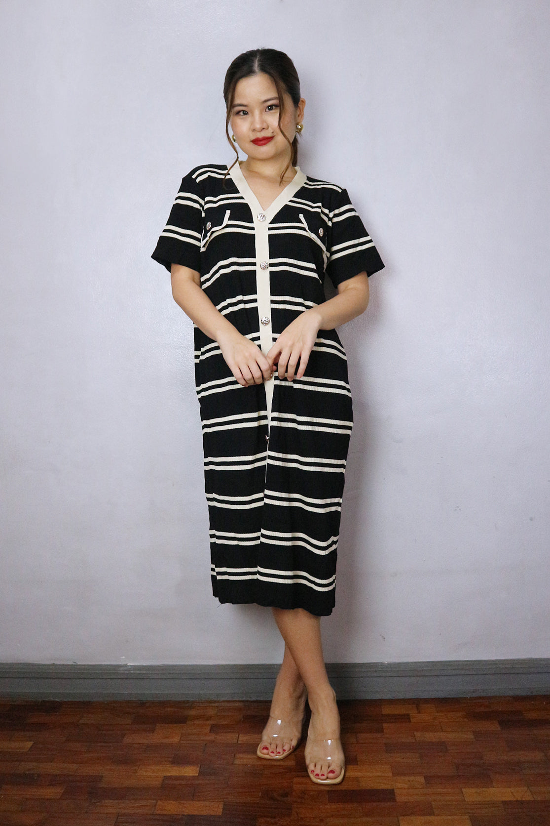 Vivian Striped Knit Dress