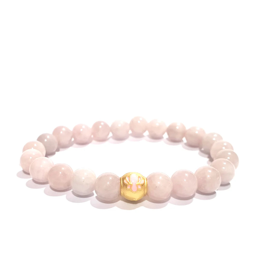 Gems Rose Quartz with Charm