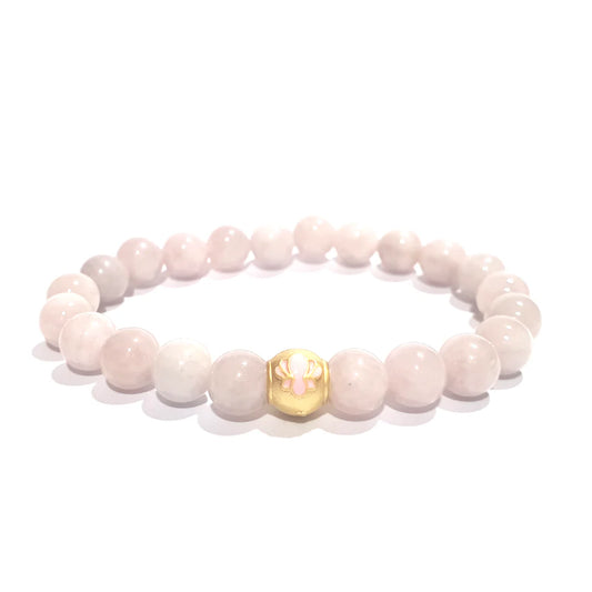 Gems Rose Quartz with Charm