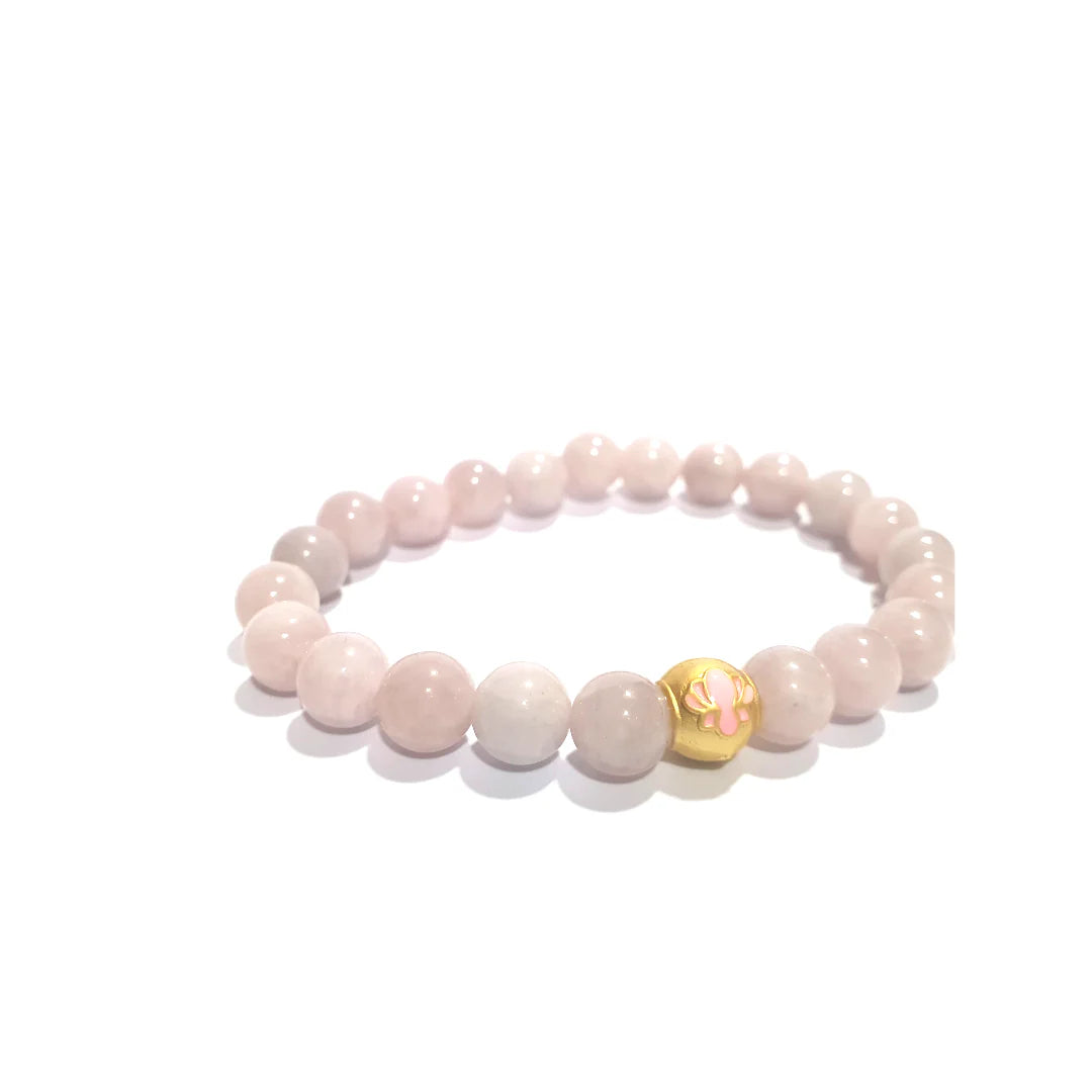 Gems Rose Quartz with Charm