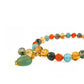 Gems Health and Wealth Combo - Amazonite, Citrine, Moss Agate, and Red Agate with Charm