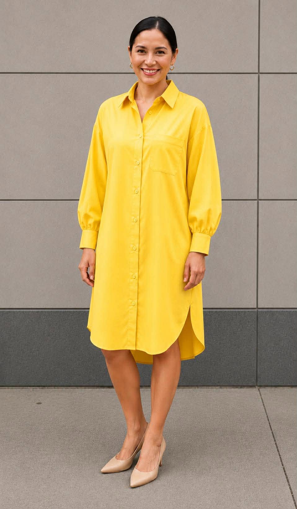 Roxanne Longsleeve Polo Dress