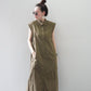 Katara Linen Maxi Polo Dress