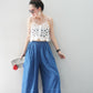 Scallop Denim Culottes