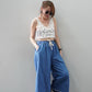 Disa Wide-leg Denim Pants