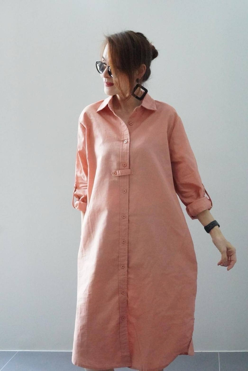 Gabbie Linen Polo Dress