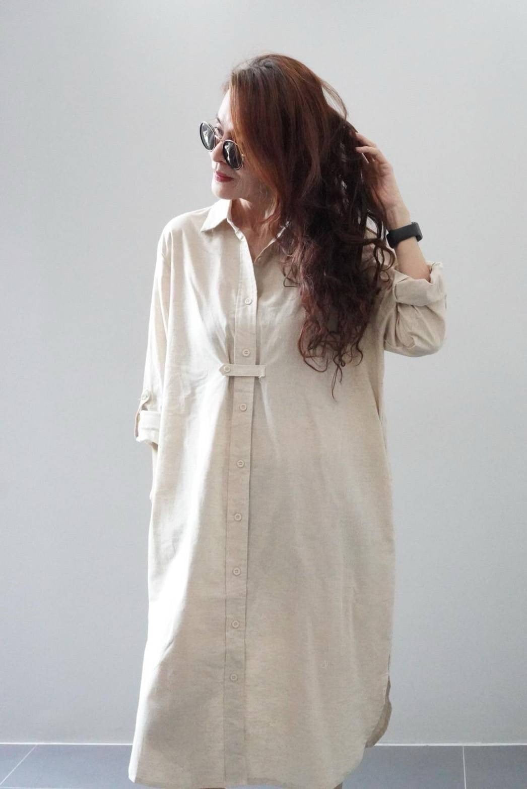 Gabbie Linen Polo Dress