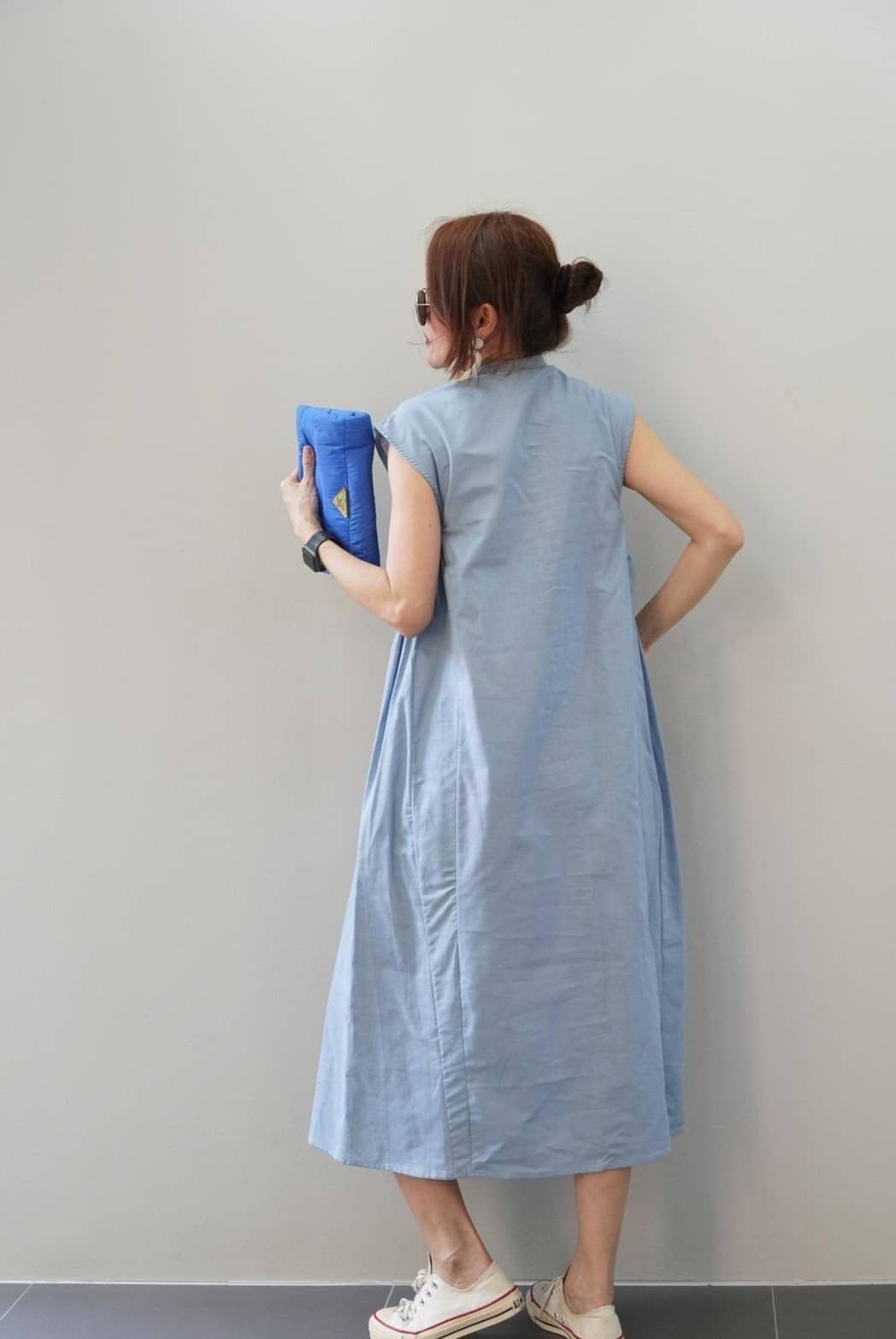 Katara Linen Maxi Polo Dress