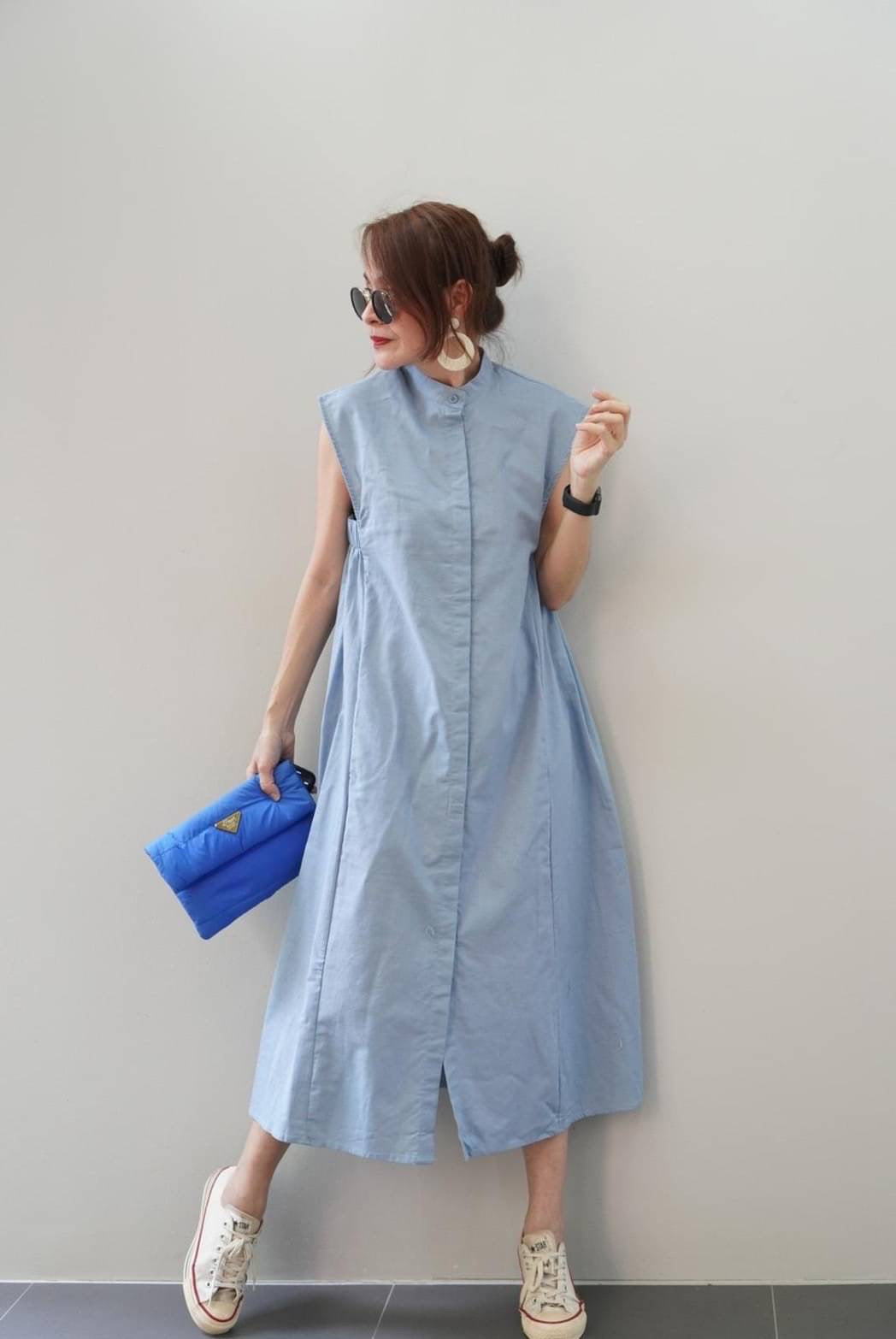 Katara Linen Maxi Polo Dress