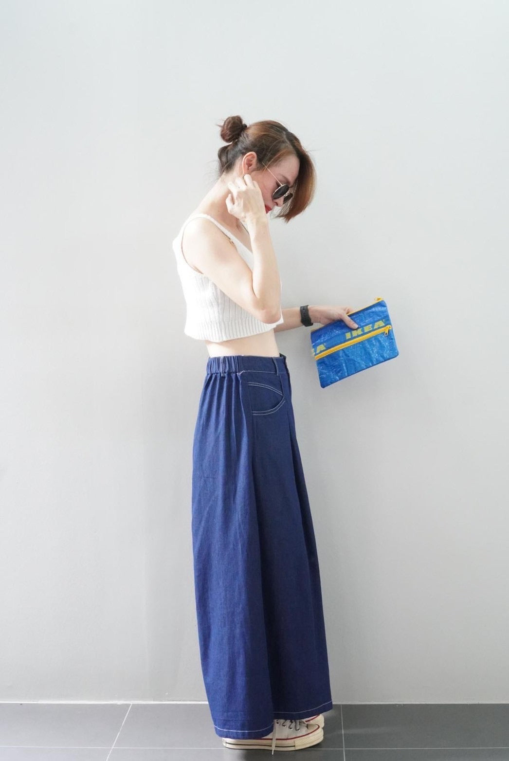 Billie Wide-leg Denim Pants