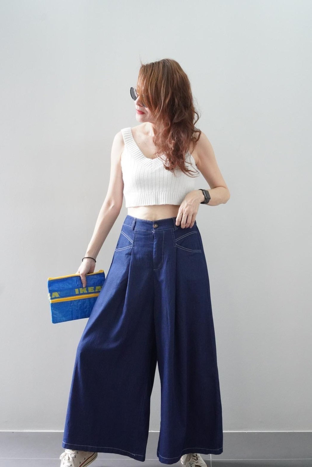 Billie Wide-leg Denim Pants