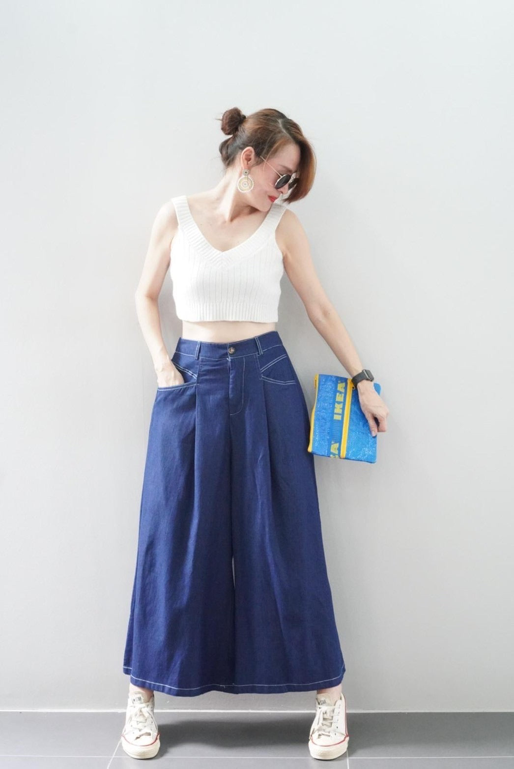 Billie Wide-leg Denim Pants