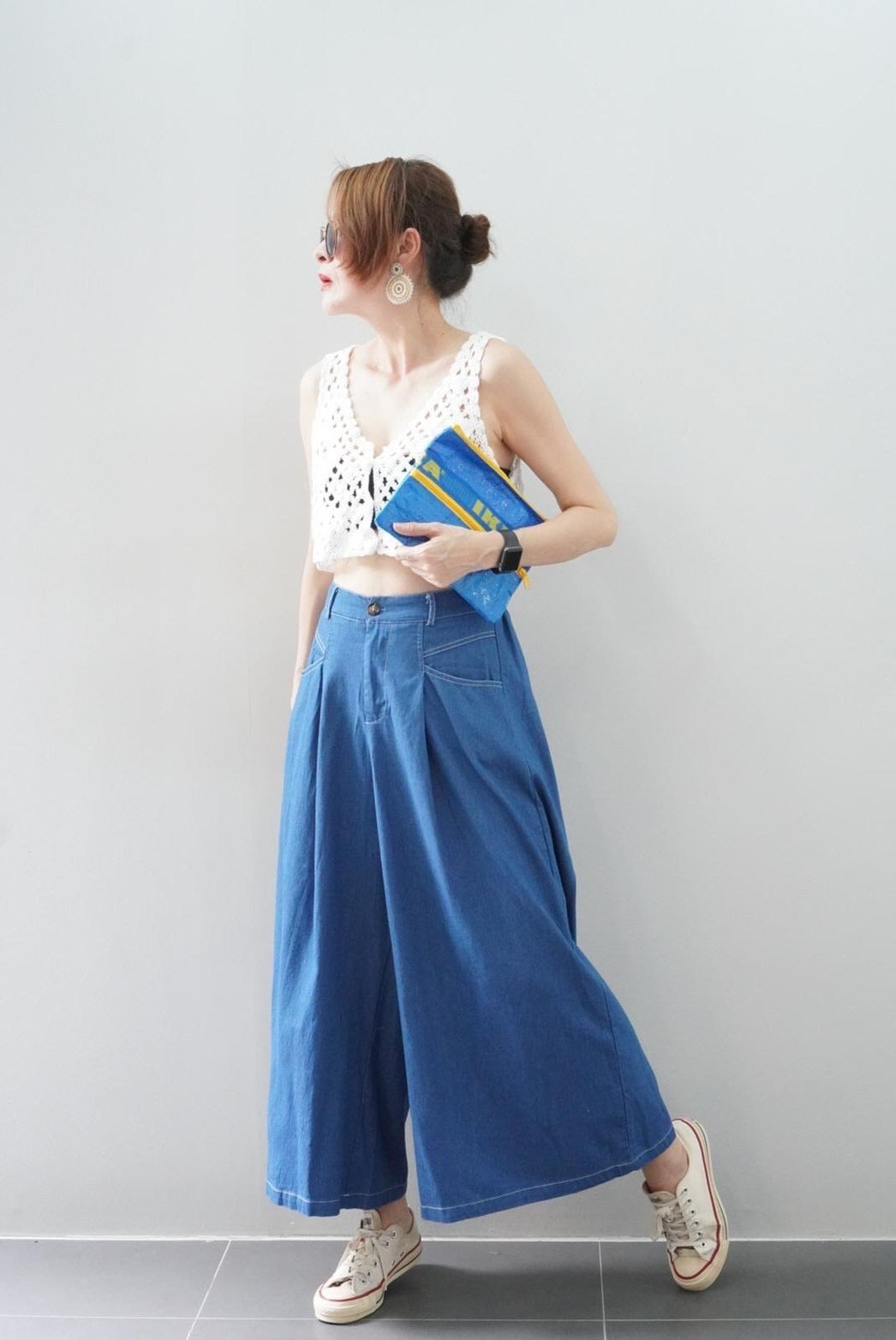 Billie Wide-leg Denim Pants