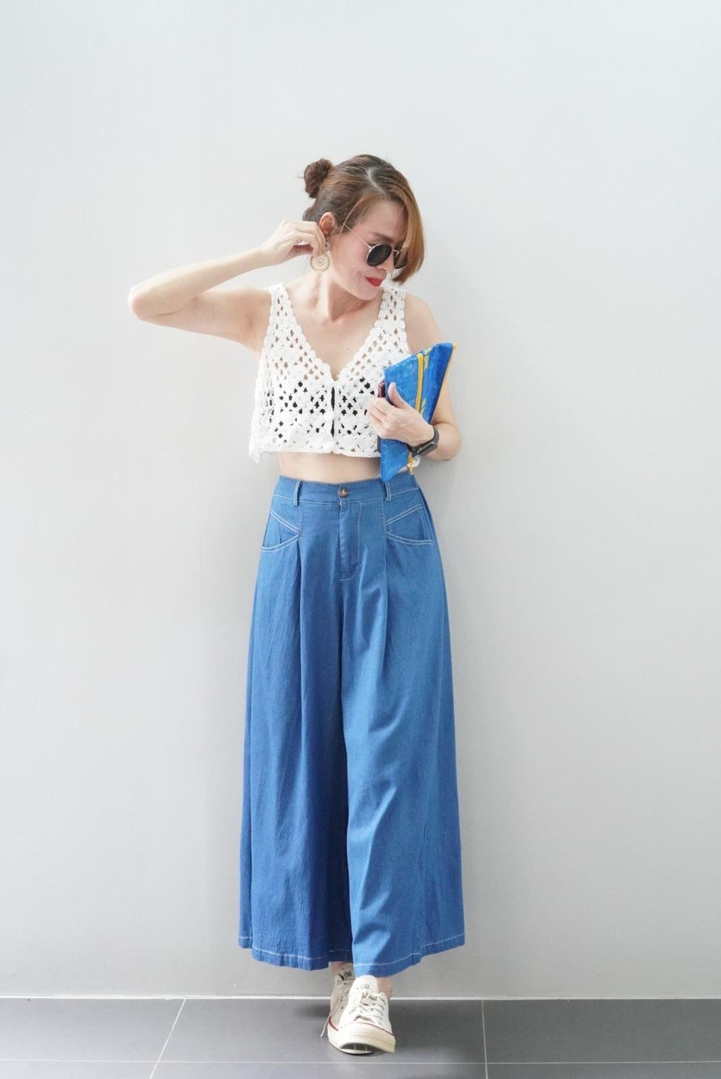 Billie Wide-leg Denim Pants