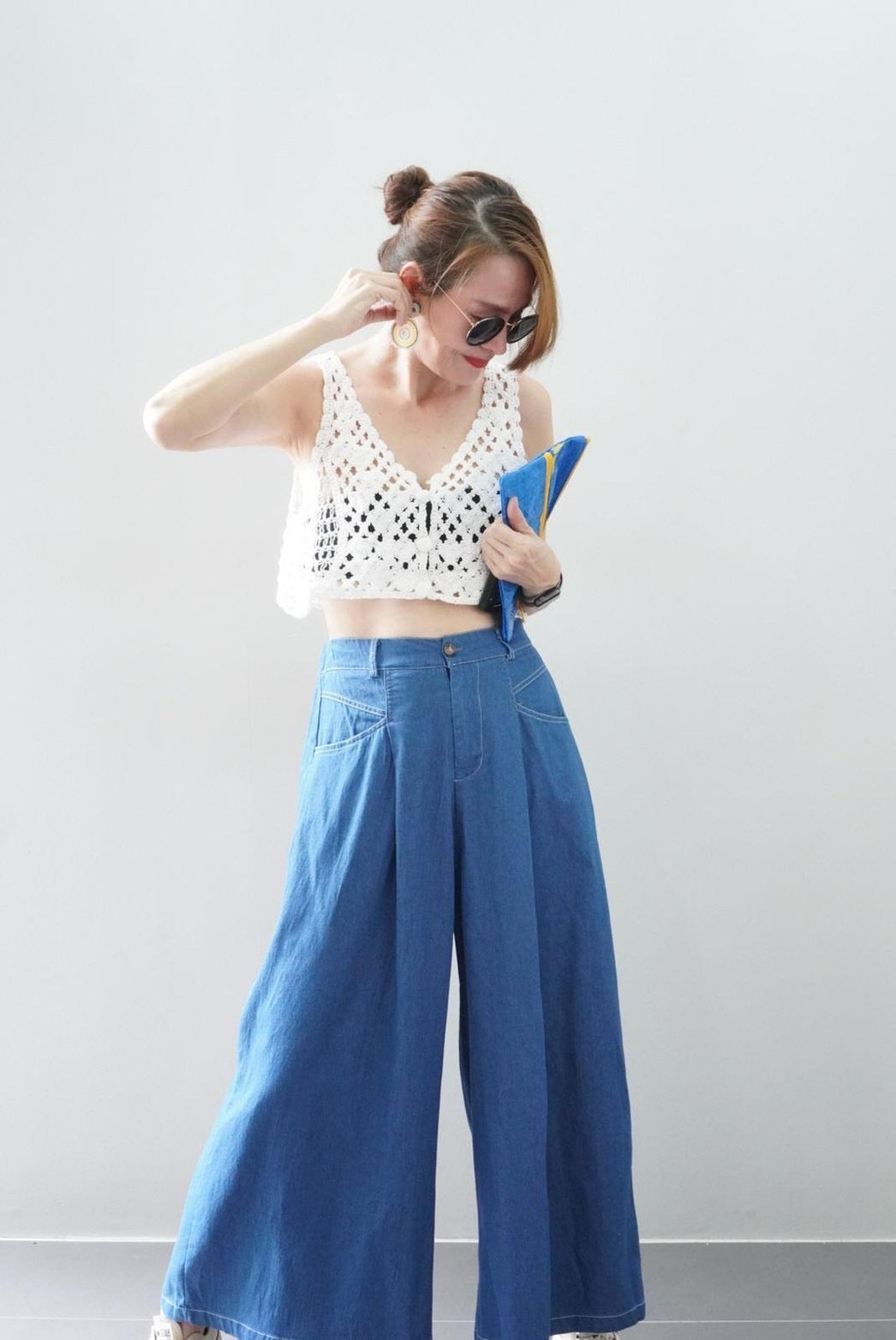 Billie Wide-leg Denim Pants