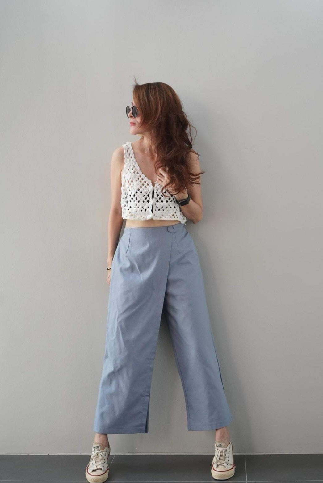 Linen Wrap Pants