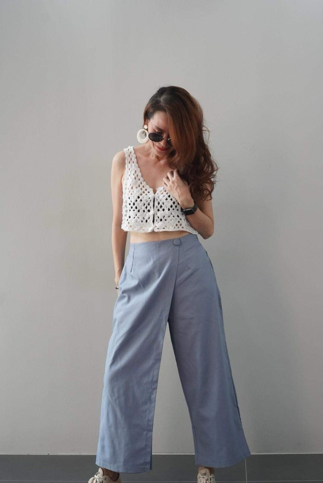 Linen Wrap Pants