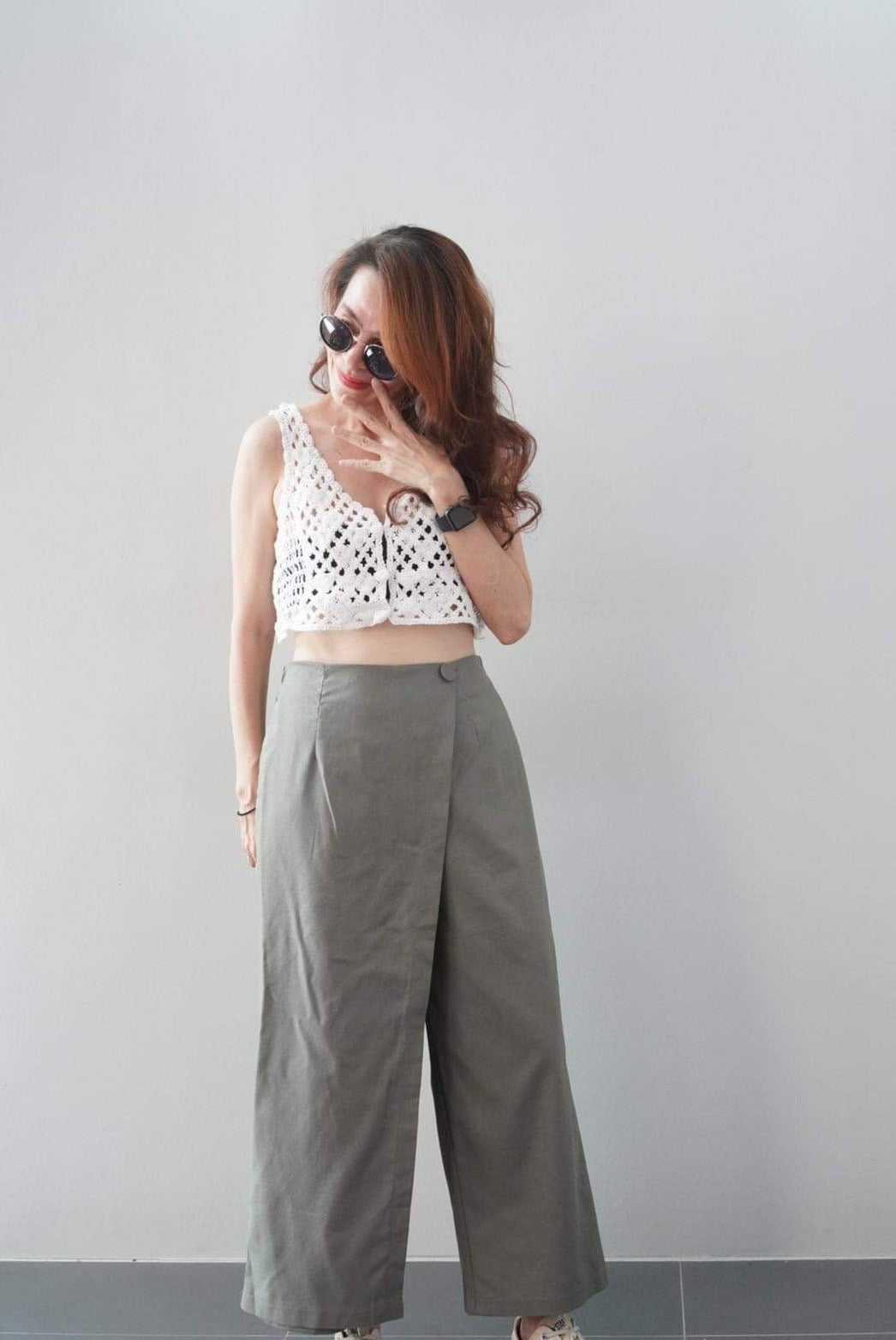 Linen Wrap Pants