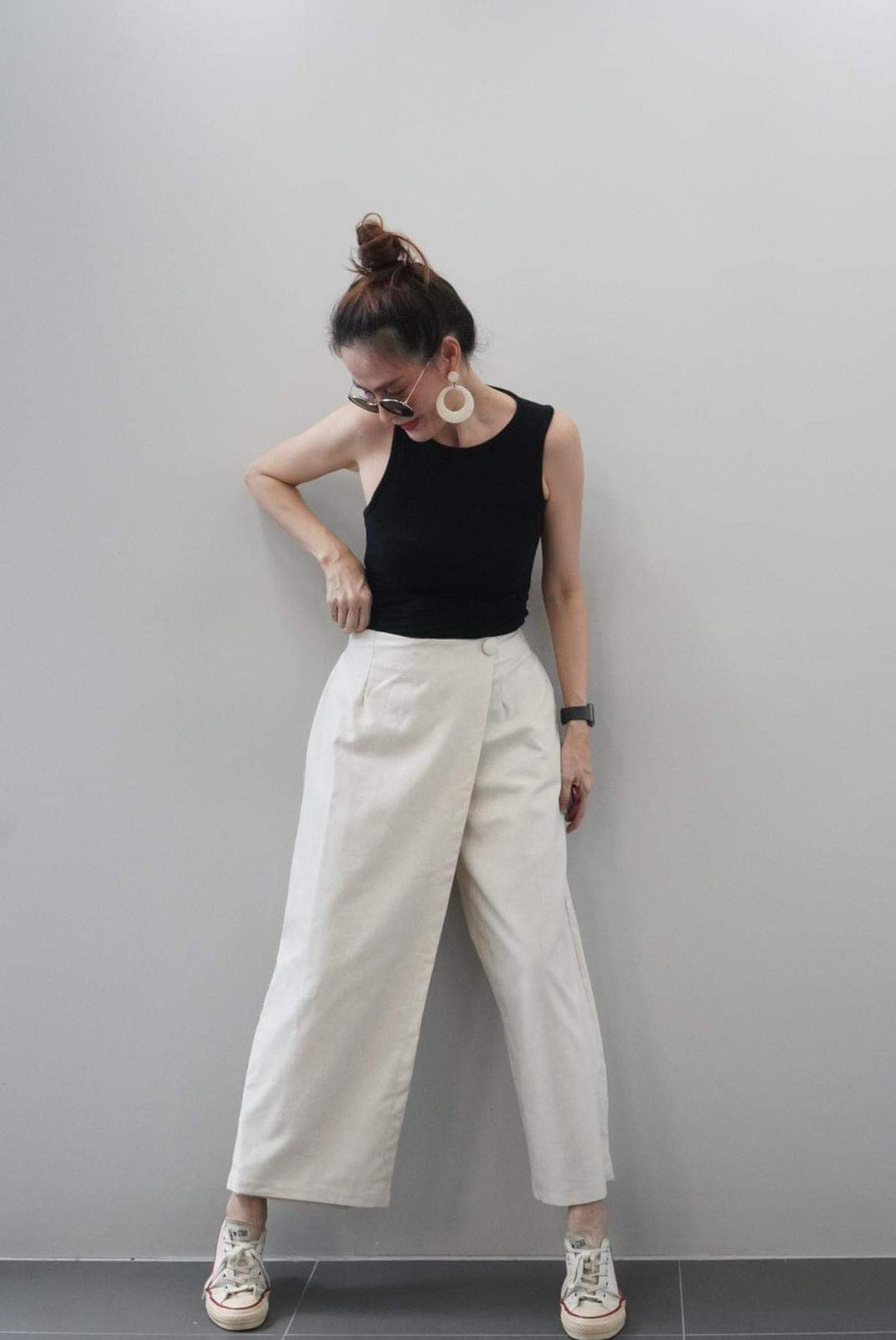 Linen Wrap Pants