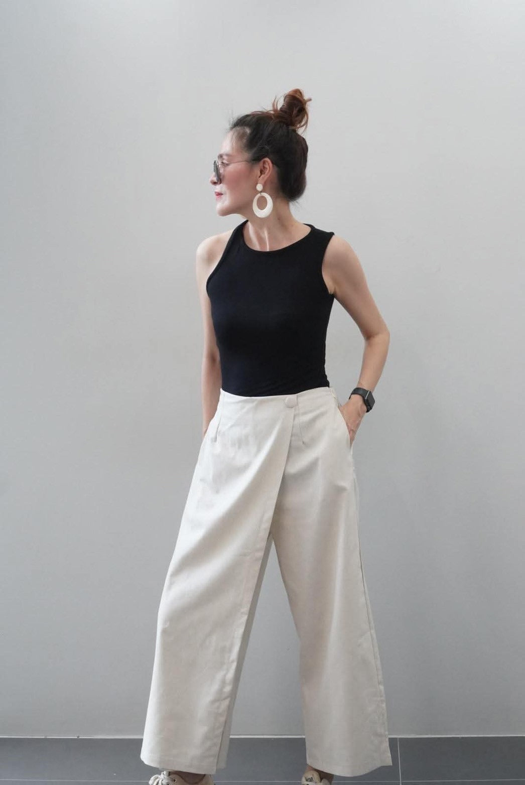 Linen Wrap Pants