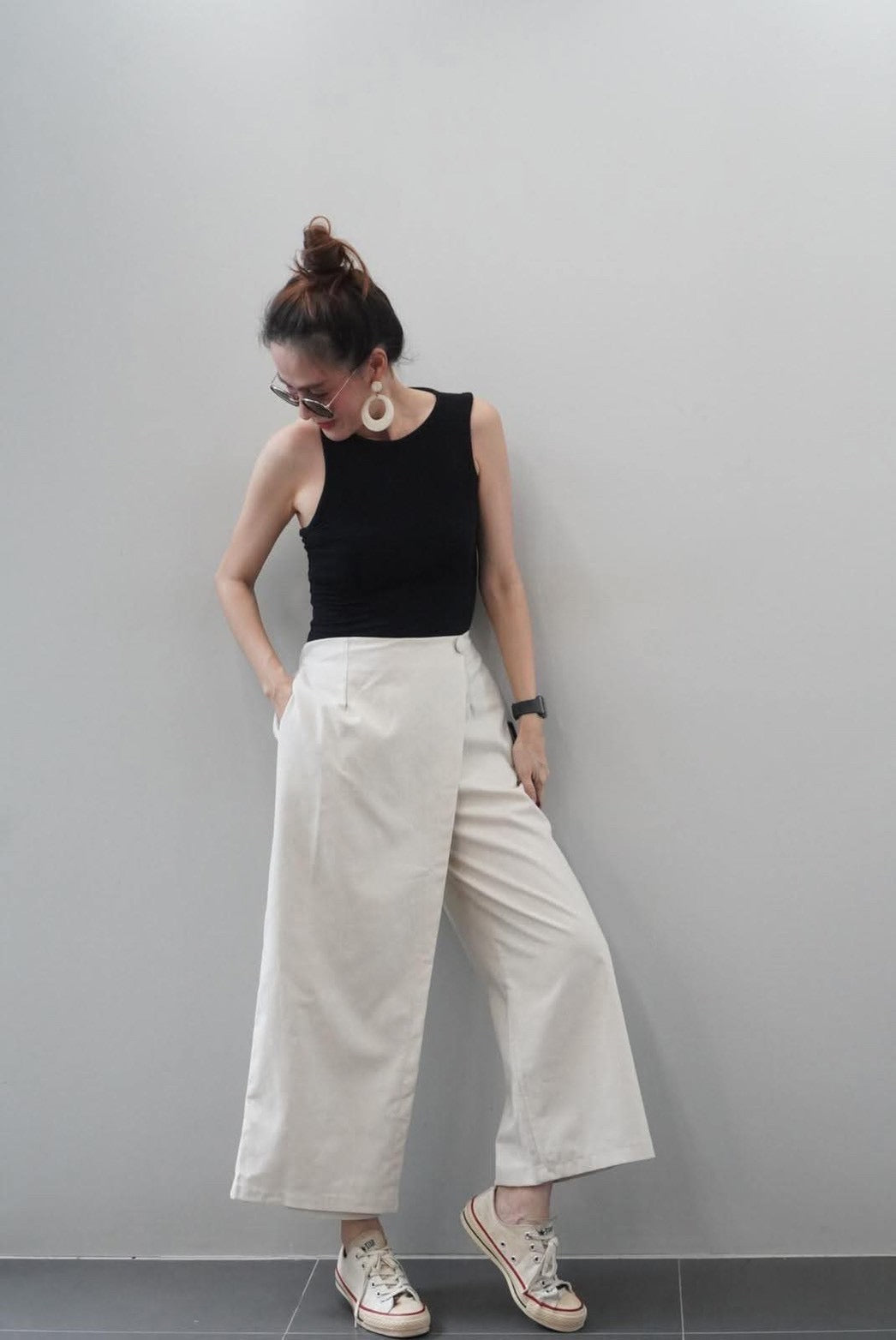 Linen Wrap Pants