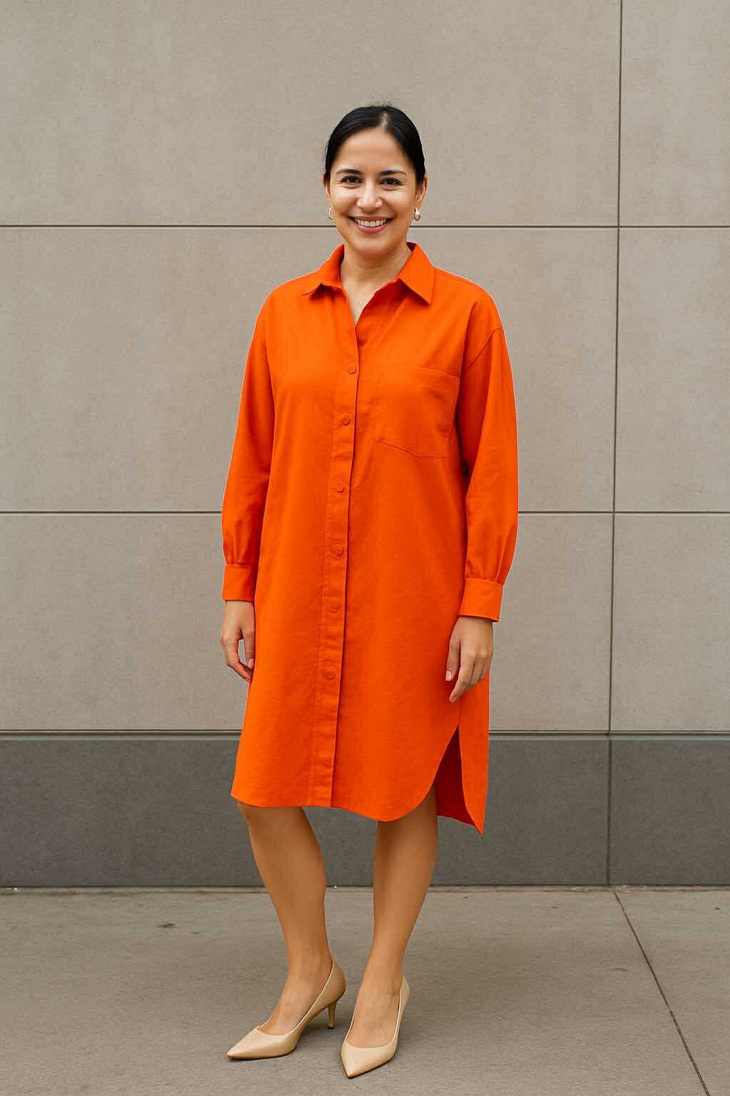 Roxanne Longsleeve Polo Dress