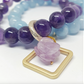 Gems Amethyst and Aquamarine Double Layer