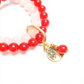 Gems Rose quartz and ruby quartz double layer gemstone bracelet