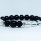 Gems Black Onyx and Clear Quartz for Protection