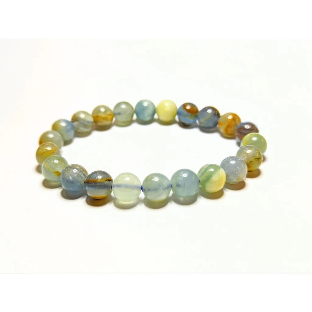 Gems Aquatine Calcite / Argentinian Blue Onyx gemstone bracelet