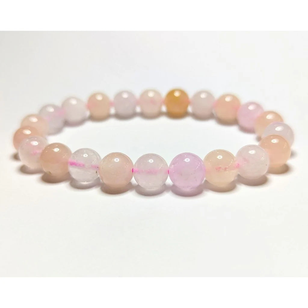 Gems Rare all pink morganite gemstone bracelet divine love and happiness