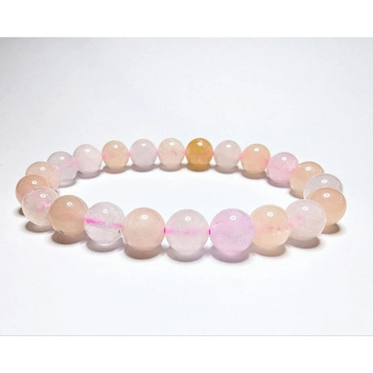 Gems Rare all pink morganite gemstone bracelet divine love and happiness