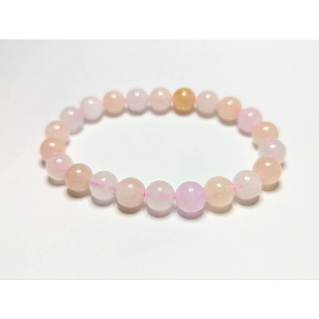 Gems Rare all pink morganite gemstone bracelet divine love and happiness