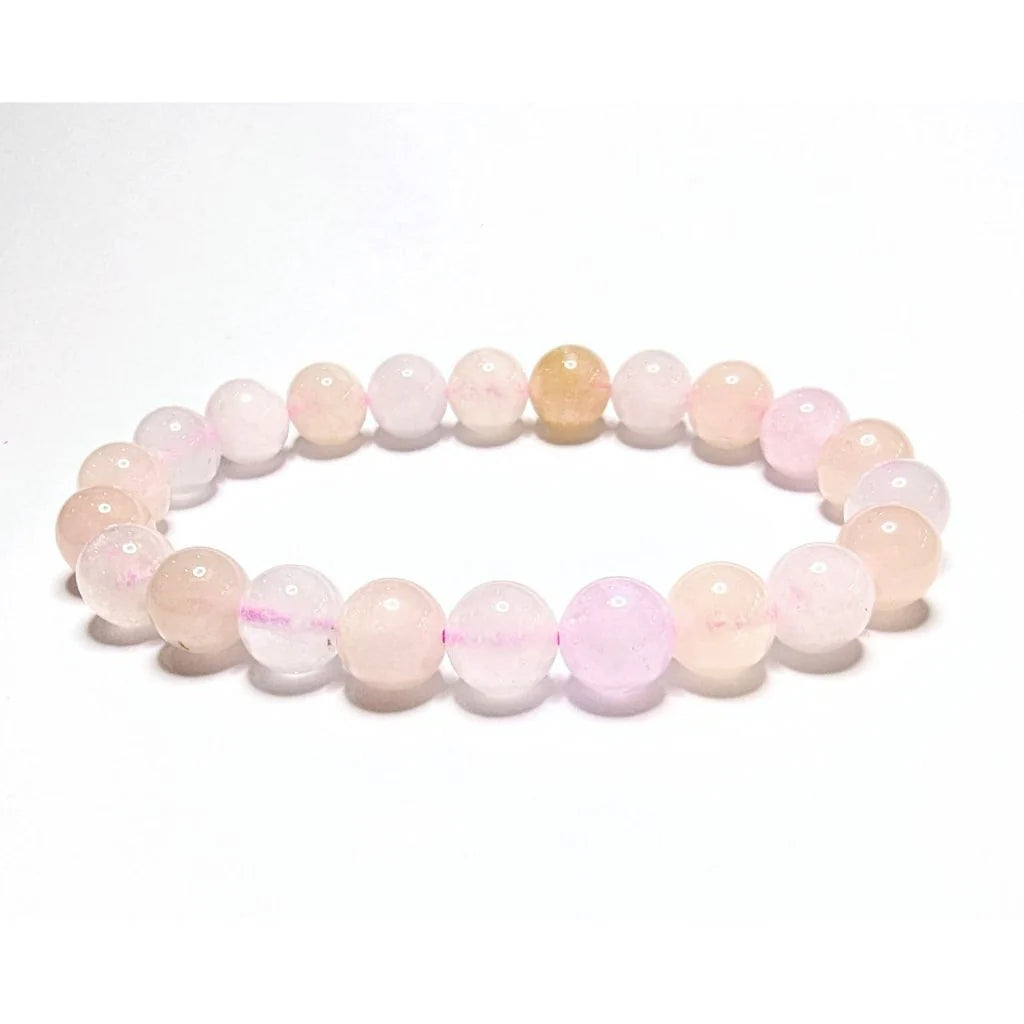 Gems Rare all pink morganite gemstone bracelet divine love and happiness